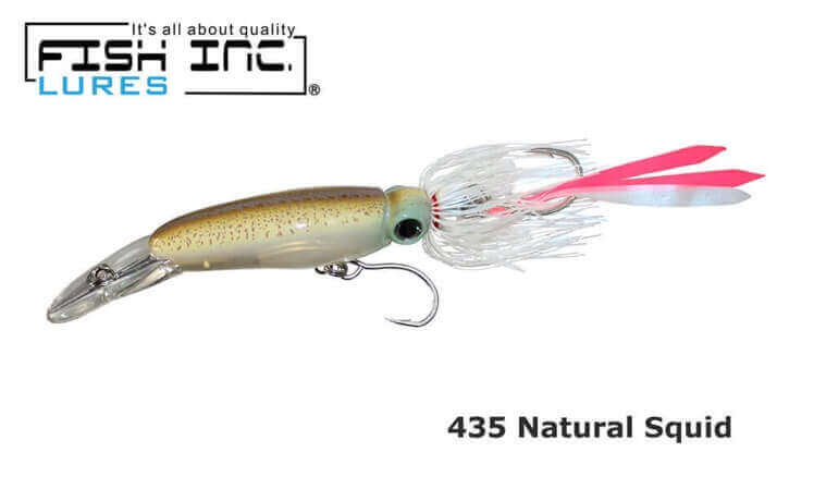 Fish Inc Centre 12 150mm Squid profile lure - Natural Squid