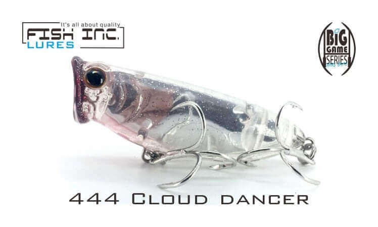 Fish Inc Fly Half 140mm Surface Popper - Cloud Dancer
