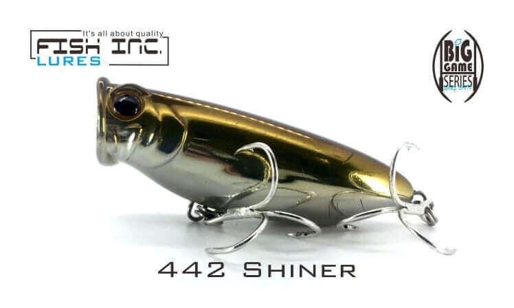 Fish Inc Fly Half 80mm Surface Popper - Shiner