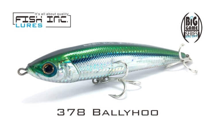 Fish Inc Hooker 160 sinking stickbait in ballyhoo colours