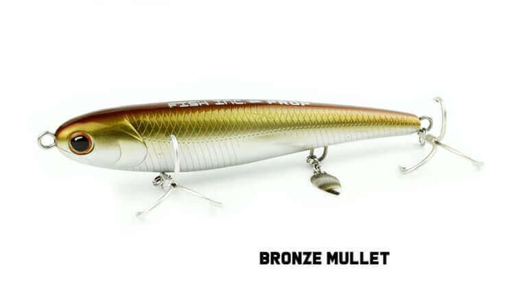 Fish Inc 140 Prop stickbait - Bronze Mullet