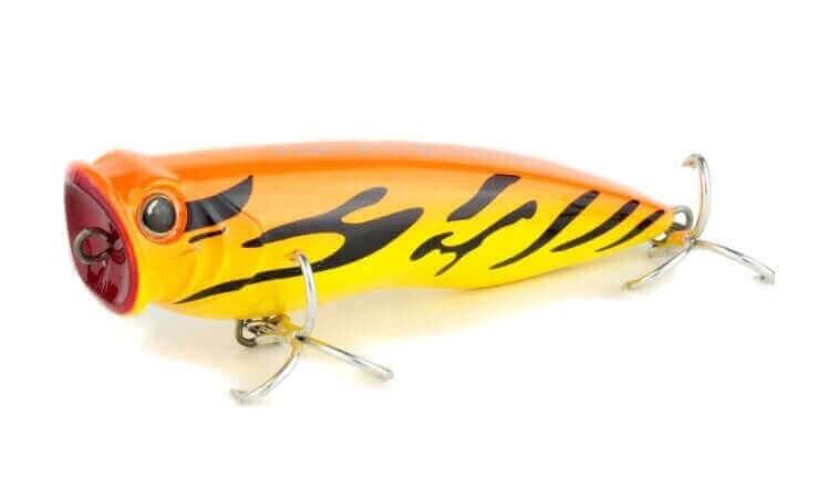 Fish Inc Scrum Half 140mm Surface Popper - Fire Tiger