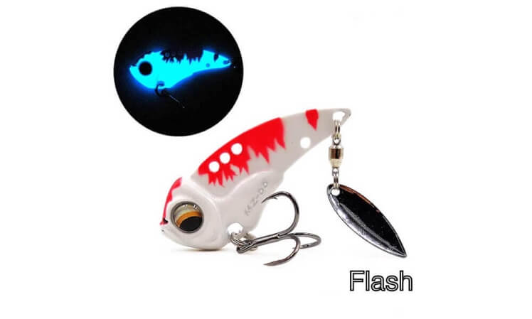 55mm Vibe Metal Blade Lure - Flash