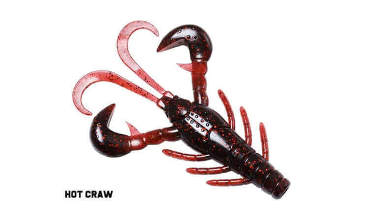 Truscend Soft Craw Plastic Crustacean - Hot Craw